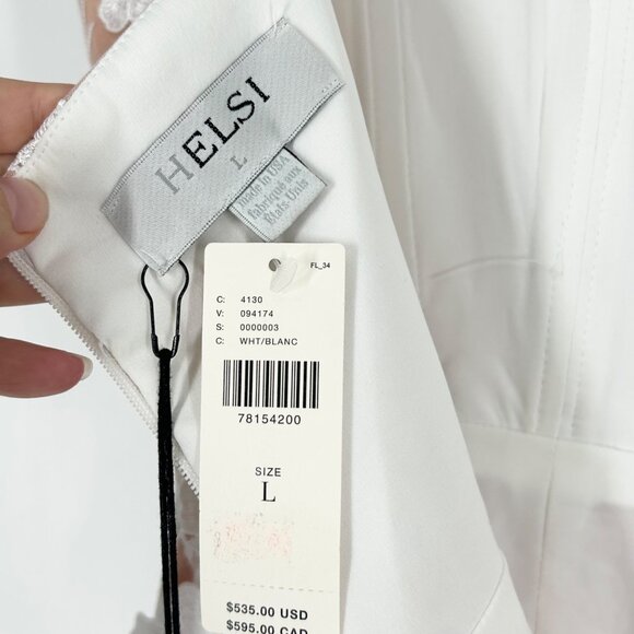 NWT Helsi Structured Floral Applique Mini Dress - Picture 7 of 10